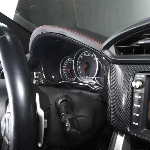 Kolfiber ABS Bil Instrumentbräda Panel Skydd Trim för 86 GT86 / BRZ 2012-2020