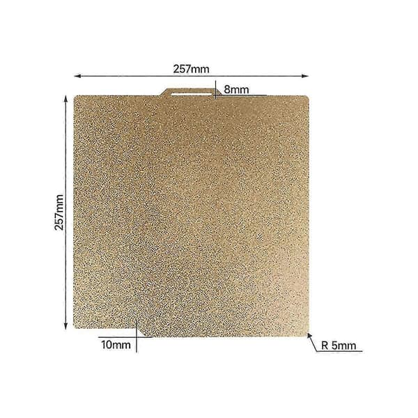3D-printertilbehør Byggeplade 257x257mm, dobbeltsidet fleksibel printplade 3D-printer Peo+pei til Bambu Lab X1