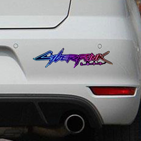 Cyberpunk 2077 Bilsticker Reflekterande Självhäftande Cool Billist Dekoration För Fönster Dörr Mengxi