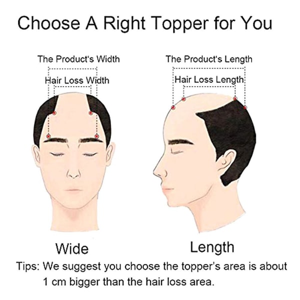 2023 nye mænds hår topper paryk Toupee klip hårstykke top paryk til daglig brug