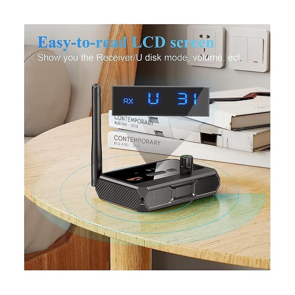 Bluetooth-adapter for stereomottaker - Bluetooth 5.3-mottaker, trådløs lydadapter for hjemme-stereo