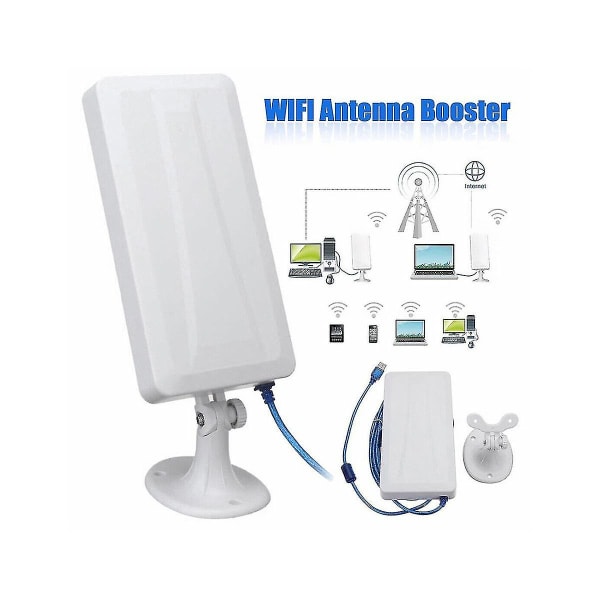 Långräckviddig 150 Mbps Wifi-förlängare Trådlös utomhusrouter Repeater Wlan-antenn för förstärkare 5m