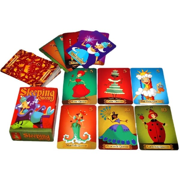 Sovande Drottningar Kort Spel Engelsk Version Fest Familjespel