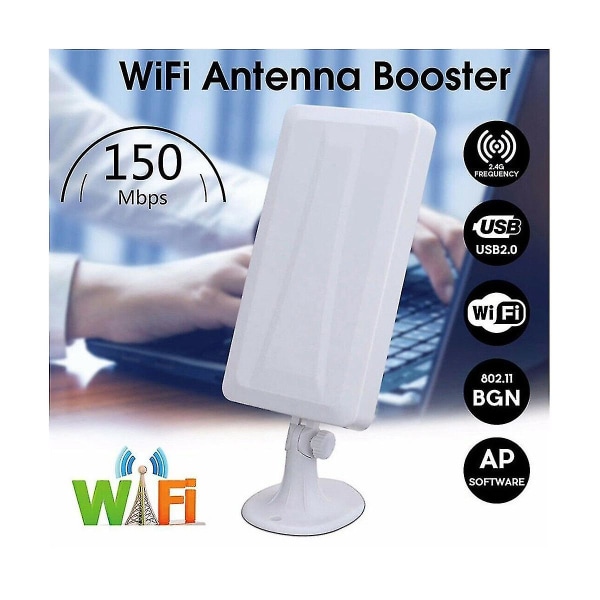 Långräckviddig 150 Mbps Wifi-förlängare Trådlös utomhusrouter Repeater Wlan-antenn för förstärkare 5m