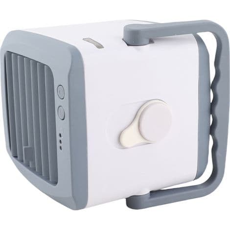 Mini bærbar aircondition/luftfugter/blæser med USB-interface. Ideel til soveværelser, kontorer og andre steder.