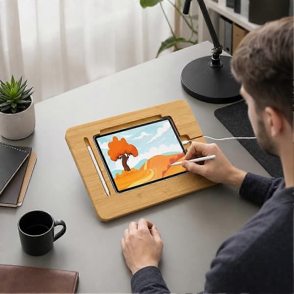 Tabletstativ - Kompatibel med iPad til justerbar tegning og stabil skrivebordsvisning Style 2 1pcs