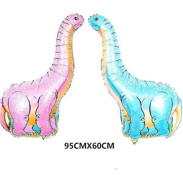 Gigantiske Dinosaur-ballonger, sett med 8 stk
