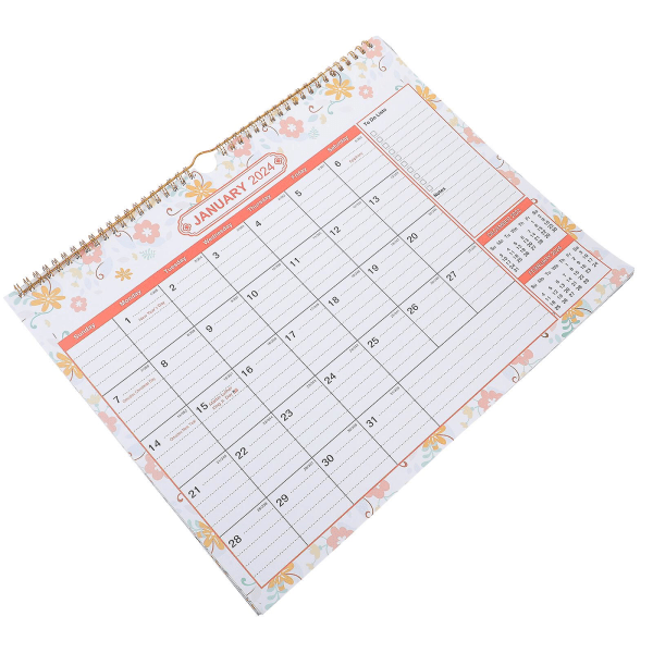 Lähtölaskenta Kalenteri Englannin seinäkalenteri Kuukausikalenteri Seinäkalenteri kotiin