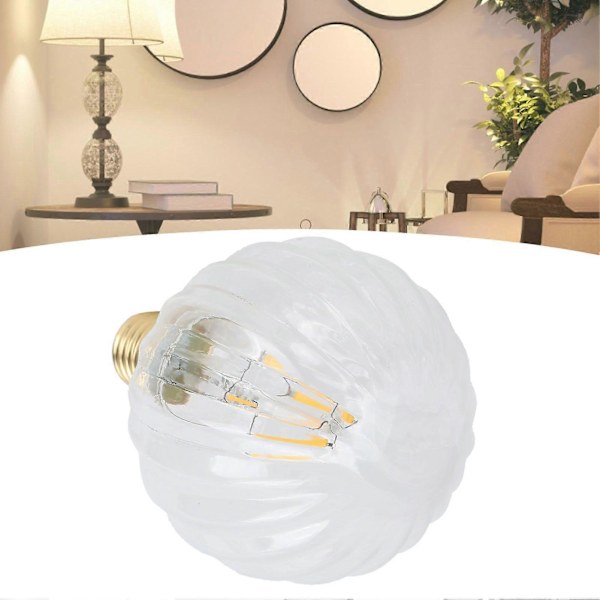 G95 Retro Glödlampa E27 4W 220V Vattenmelonformad LED Filamentlampa Dekorativ Belysning Varm Ljus Transparent
