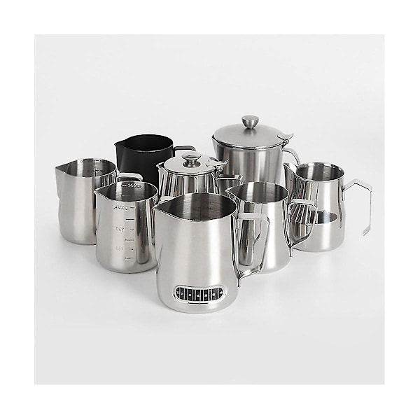 Rostfritt Stål Pull Flower Cup Fancy Mjölkskum Cup Kaffe Pull Flower Tank Spetsig Mun Pull Flow