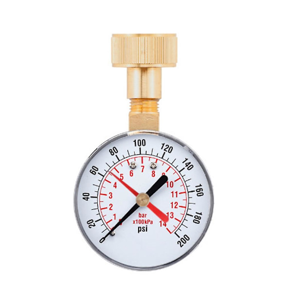 Mini Vanntrykksmåler Dial-Meter Måler 3/4\" NPT for bar/psi Måling