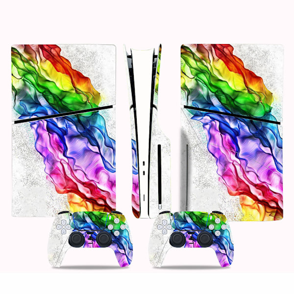 Ps5 Slim Disc Edition -tarra, suojaava vinyylitarra kotelolle ja langattomalle ohjaimelle