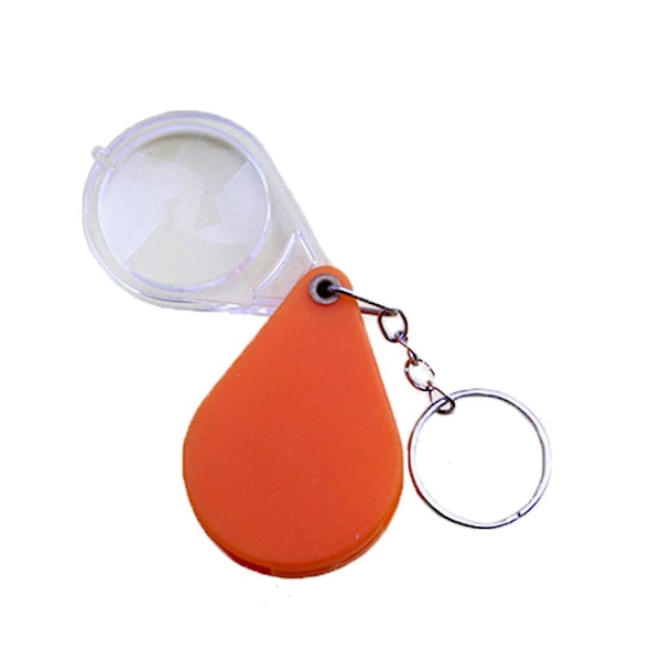 Folding Pocket Magnifying Glass Portable Compact For Travel 10x Magnification