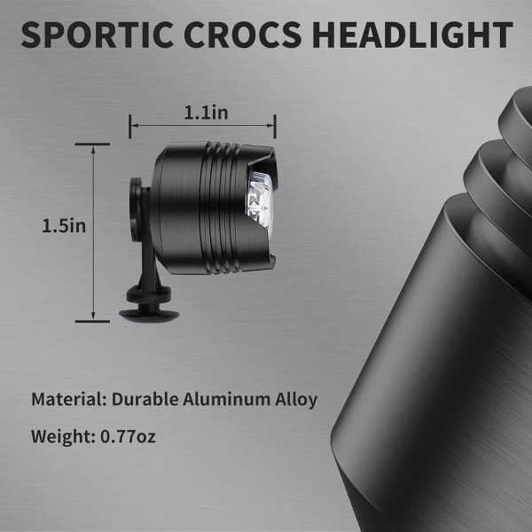 2-pakkaiset tukkiutuvat LED-ajovalot, päivitetty versio kiinteällä pidikkeellä, taskulamppu kaiken ikäisille kengille, 3 valotilaa, valaisee polkusi Comfissa