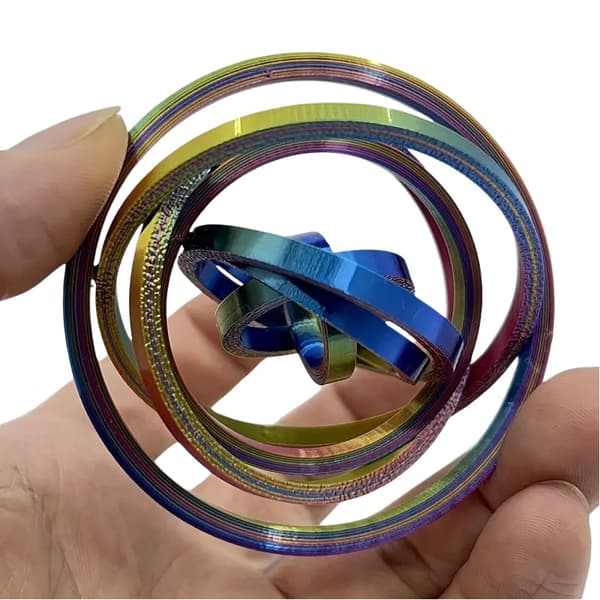 Kaksiosainen 3D-rengasfidget-lelu aikuisille