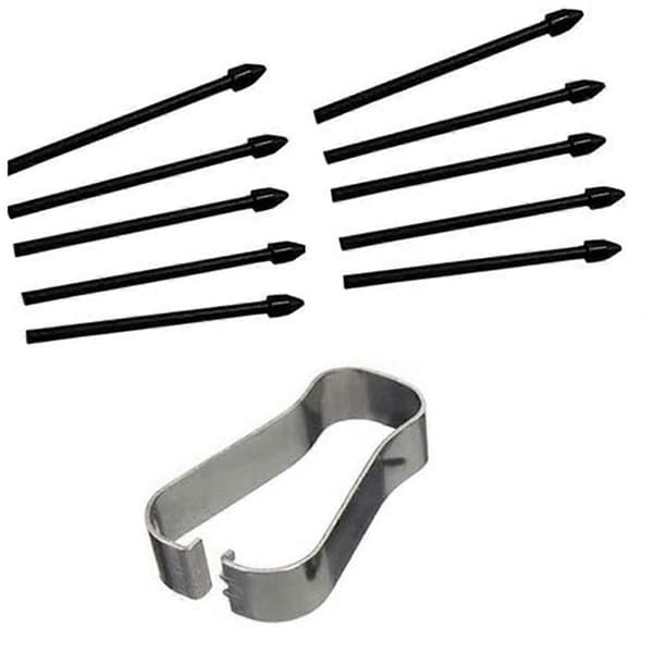 10 stk. Stylus-tupper Stylus Refill Spen Refill for Galaxy Tab S6Lite S6/S7/S7/S8 Note10/Note20