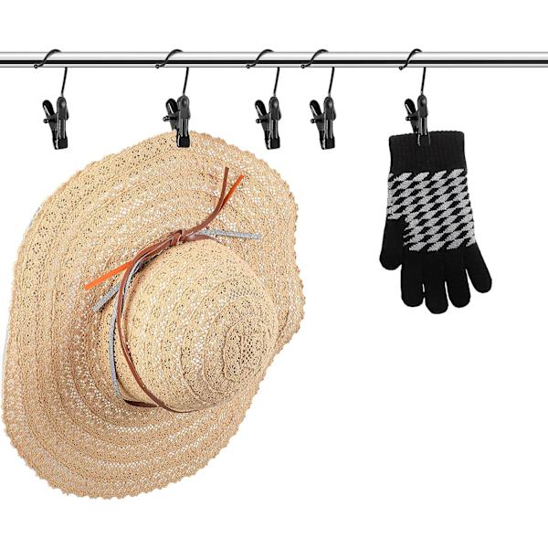 Støvleophæng til skab, vaskeri kroge med clips, støvleholder, hængende clips, bærbare multifunktionelle ophæng enkelt clips pladsbesparende til jeans, hat