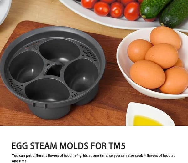 Dampkurv, Pp 4 i 1 Egg Dampkurvformer Til Tm5 Tm6, Egg Dampkurv, Egg Pocher, Eggkokere Til Hardkokte Egg