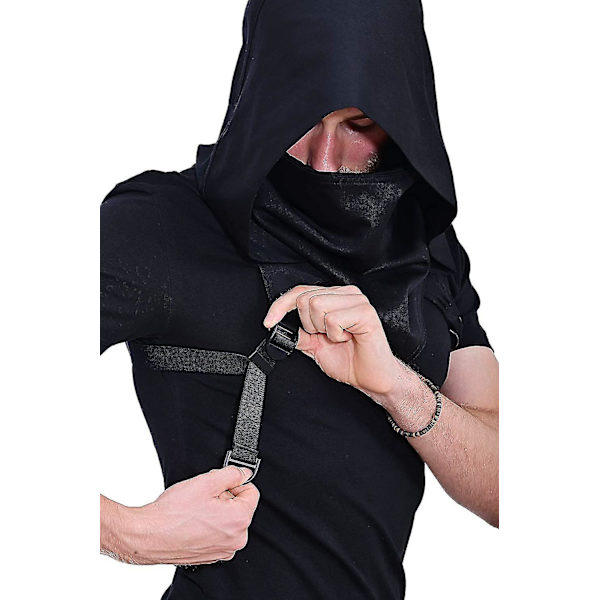 Cyberpunk Rogue Hetteskjerf, Assassin Kostyme Hetteskjerf Vinter Unisex Kappehatt