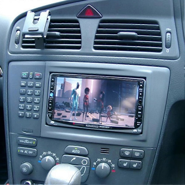 Bilradio Fascia för XC70 V70 S60 05-10 DVD Stereo Ram Plattadapter Monterings Dash Installationsram Trim Kit