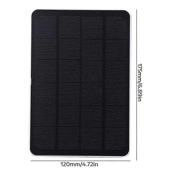 Solcellelader kompatibel med Arlo Pro 4/Ultra 2/Pro 3/Ultra/Pro 5S - IP65 vanntett sikkerhetskamera solcellepanel Black