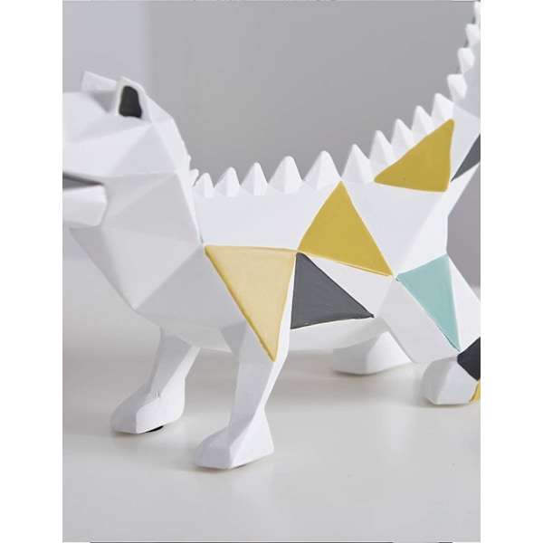 Amoy-Art Krokodille Statue Dyreskulptur Figur Moderne Dyreinnredning Interiør Stue Gave Resin Kunst 27cmL
