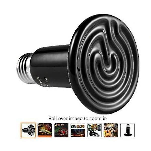 Pet Varmelampe LED E27 50W Infrarød Pære Keramisk Varmeapparat