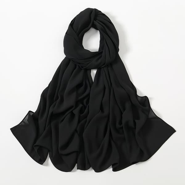 Sjal i chiffon for kvinner, hodeplagg for kvinner, hodeplagg, sjal til bryllup, passer til kveldskjole