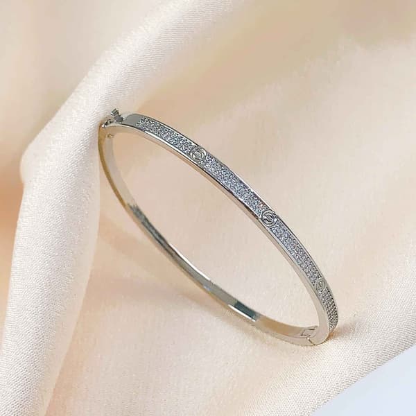 Tre-radigt diamantstjärnarmband Seiko-version spänne version fullt diamantpararmband examenspresent C