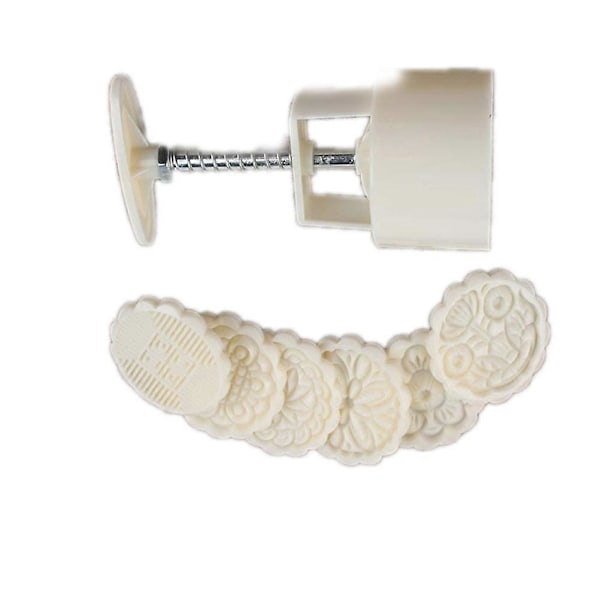 PIAO Månmånsform med 6 stämplar DIY Bakverktyg
