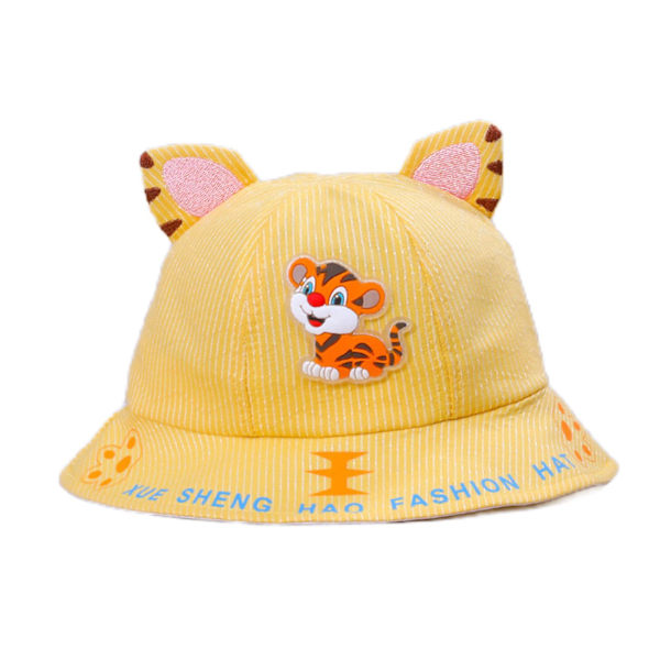 Cartoon Tiger Basin Hat Chic Fisherman Hat All-match For Children Park Camping