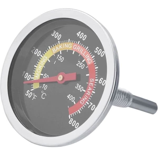 Låg i rustfrit stål til Weber Genesis 50800 grilltermometer, temperaturindikator til grillning