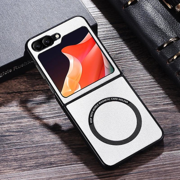 Magneettinen nahkainen iskunkestävä phone case Samsung Galaxy Z Flip 5:lle, yhteensopiva Magsafelle