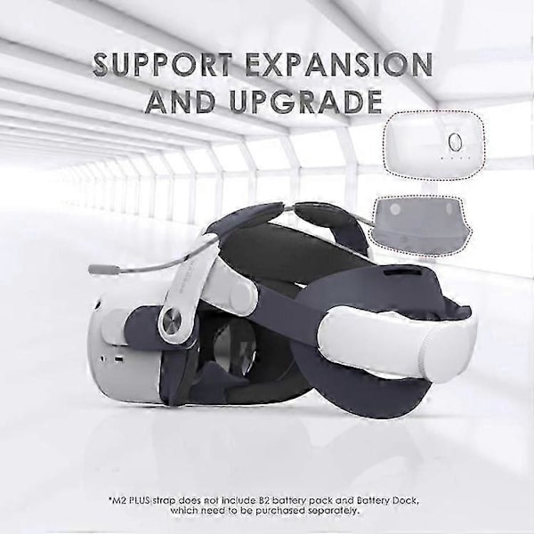 2025 BOBOVR M2 Plus Hode Stropp Erstatning Elite Stropp for Oculus Quest 2