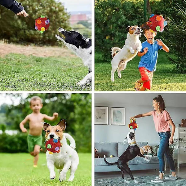 Snuffleboll för hundar, oförstörbar uppgraderad boll interaktiv leksak, snufflematta för foder, valp godis dispenser, slow feeder hund leksaker