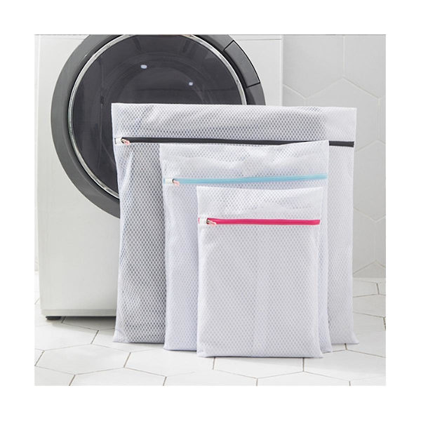 Mesh Vaskemaskin Vaskesekker, Gjenbrukbare og Holdbare Mesh for Delikate, Strømper, BH, Baby