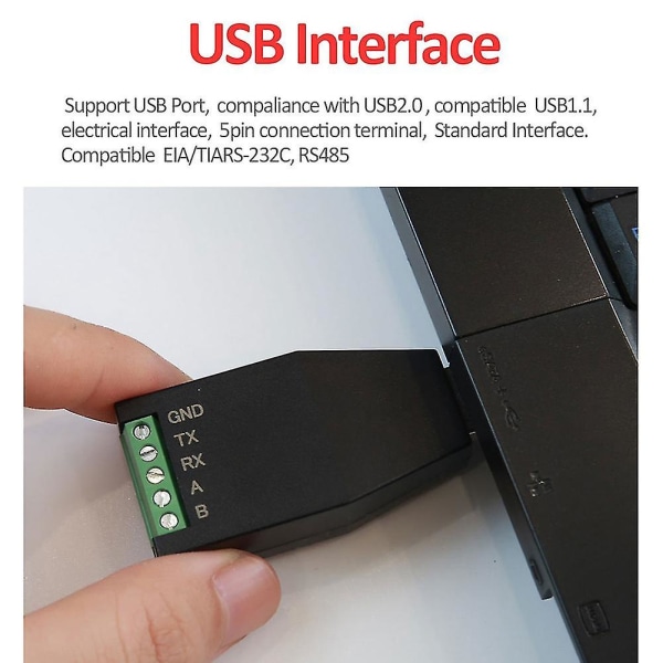 USB TIL RS232 RS485 USB seriell kommunikasjonsmodul Industrikvalitet USB-232/485 signalomformer