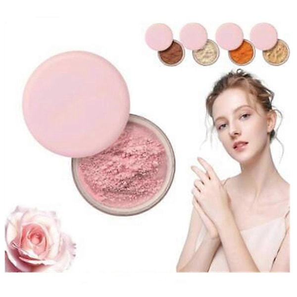 Beauty Pink Fixerande Puder, Suddig Fixerande Puder, Suddig Puder, Vattentätt Fixerande Puder, Rosa Suddig Puder För Alla Hudtoner