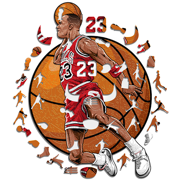 120 delar Michael Jeffrey Jordan barns träpussel A5