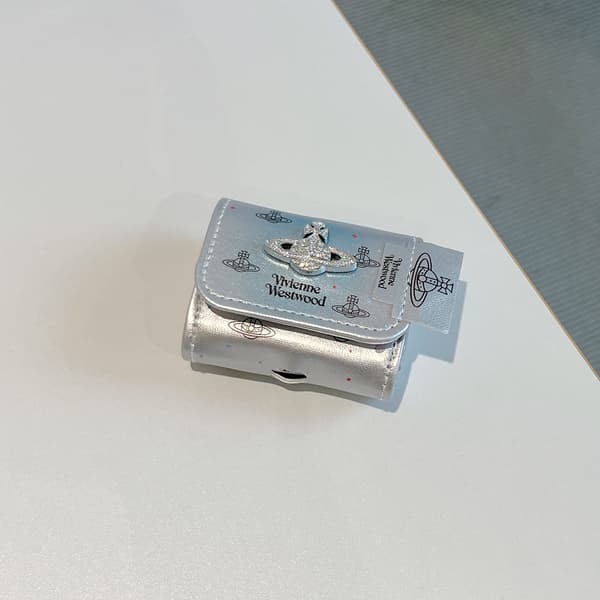 Silver Saturn för AirPods Pro 2 Apple Bluetooth trådlöst skyddsfodral