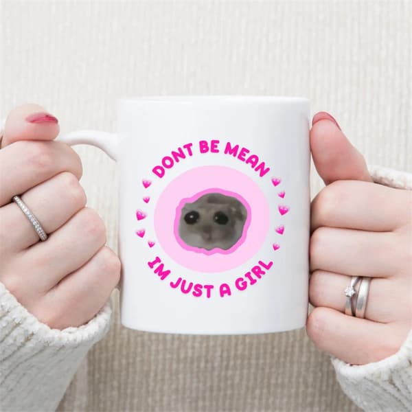 Rolig ledsen hamstermugg