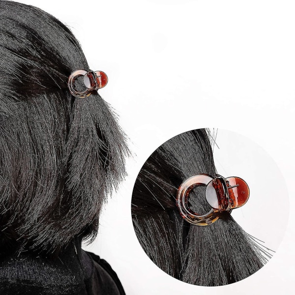 12 kpl minihiusklipsit muoviset hiuskynnet hiusten muotoiluun asusteet pyöreät pienet leuan kiinnikkeet naisten tyttöjen hiuksiin