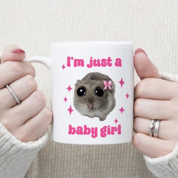 Rolig ledsen hamstermugg