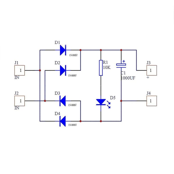 AC-dc konverter 6/12/24v til 12v fuldbro ensretterfilter strømforsyningsmodul