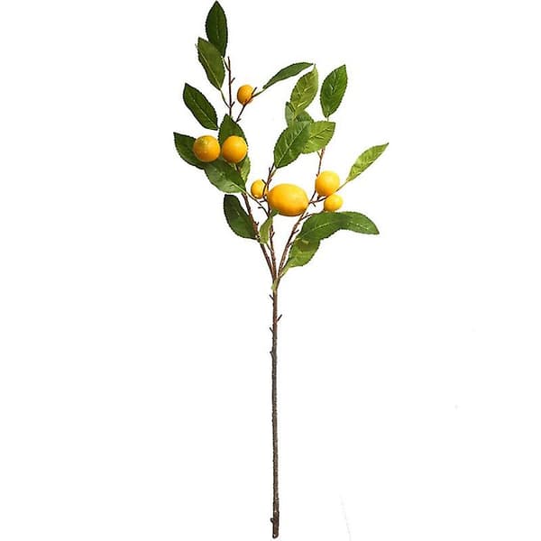 Simulerad citron gren artificiell blomma dekoration