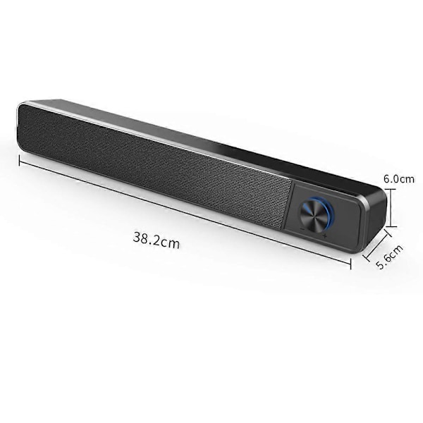 Datamaskinhøyttalere, Kablet Datamaskin Lydplanke, Stereo USB-Drevet Mini Lydplankehøyttalere for PC-nettbrett Bærbar PC Stasjonær PC