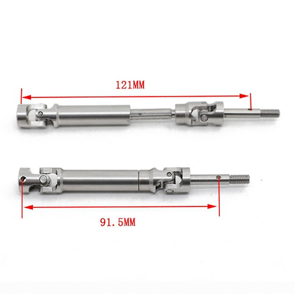 4 stk. Metal Rustfrit Stål Drivaksel CVD til 1/10 Traxxas Slash Stampede Vxl 4wd RC Bil Opgradering P
