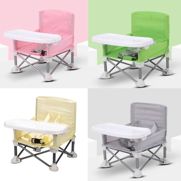 New Arrive Portable Baby Seat Travel| Kompakt fold med stropper for innendørs/utendørs bruk| Flott for camping, strand, plen |småbarn, barn