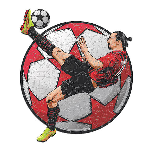 120-osainen Zlatan Ibrahimovic -puinen palapeli lapsille A5