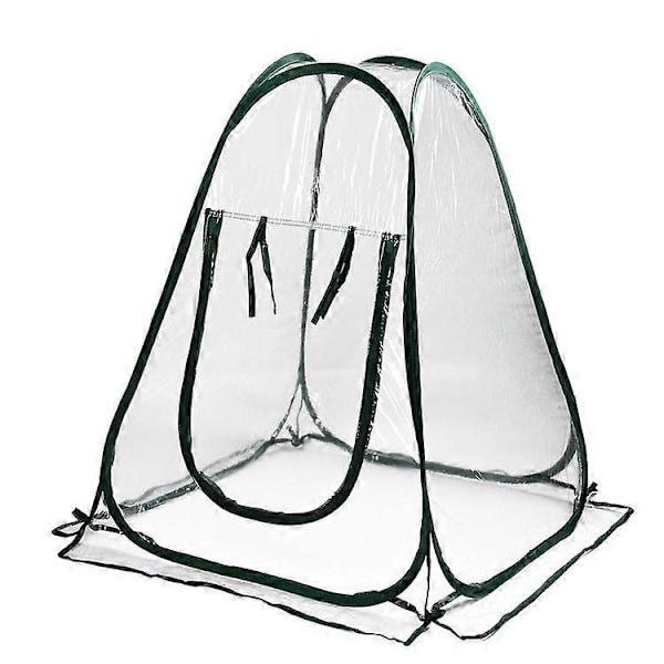 Mini Pop up Växthus, Inomhus Utomhus PVC Växthustält, Litet Portabelt Trädgårdsblomsterskydd - 70 x 70 x 80cm